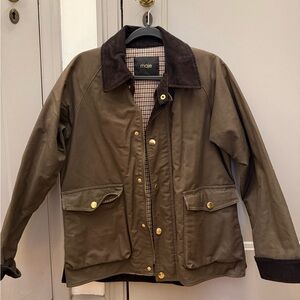 Maje Brown Utility Jacket (Barbour Style)